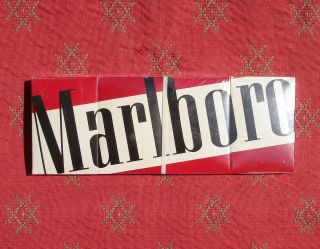 Vintage Cellophane Philip Morris Marlboro Stick Matches Pack Of 4