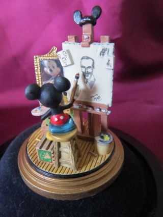 Disneyana Mickey Mouse - Self Portrait Goebel Miniature Very Rare L/e 500