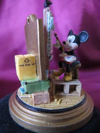 Disneyana Mickey Mouse - Self Portrait Goebel Miniature VERY RARE L/E 500 2
