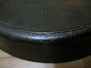 Griswold Cast Iron Skillet Size 20 Erie PA 728 Campfire 8