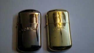 2 Vintage Flint Camel Cigarette Lighters,  Not Zippo,  1 Gold And 1 Silver Colored