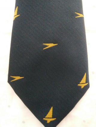 Blue Tie With Gold Boac And Sailing Logo