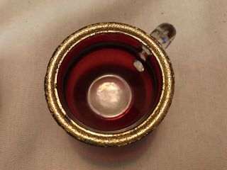 Milwaukee,  Wisconsin Vintage Ruby Souvenir Cup,  Circa 1900 2