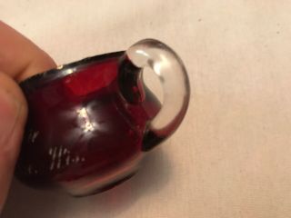 Milwaukee,  Wisconsin Vintage Ruby Souvenir Cup,  Circa 1900 3
