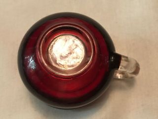 Milwaukee,  Wisconsin Vintage Ruby Souvenir Cup,  Circa 1900 7