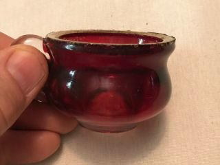 Milwaukee,  Wisconsin Vintage Ruby Souvenir Cup,  Circa 1900 8