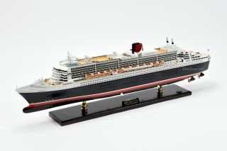 Rms Queen Mary 2 Cunard Line Ocean Liner Handmade Ship Model 34 " Museum Quality