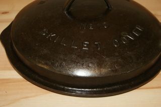 Rare Antique Vintage Wagner Drip Drop NO 10 Cast Iron Skillet Lid marked 1070 2