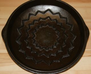 Rare Antique Vintage Wagner Drip Drop NO 10 Cast Iron Skillet Lid marked 1070 7