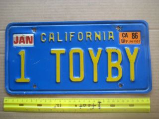 License Plate,  Blue California,  Gr8 Personalized Vanity: 1 Toy By