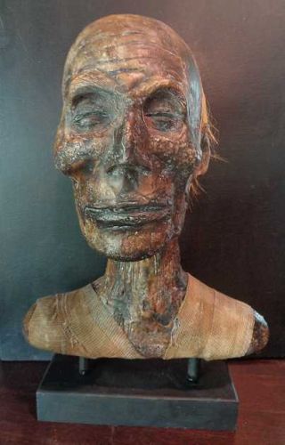 Stunning Life Size Egyptian Mummy King Bust Pharaoh Ramses Ll