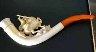 Vinatge Antique SMOKING PIPE Imitation Ivory or meerschaum 2