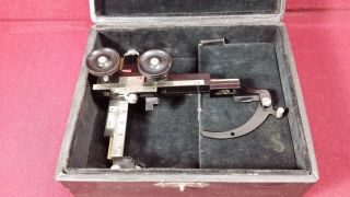 Vintage Baucsh & Lomb Mechanical Stage Attachment For Microscope