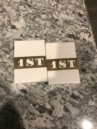 (2) 1st Playing Cards V1 Decks Chris Ramsay Limited Cardistry Magic