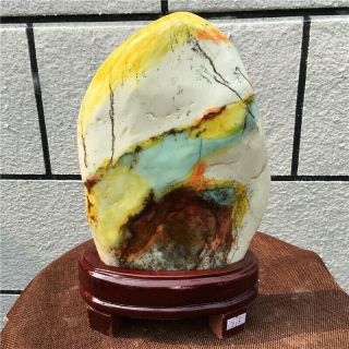 7.  59lb Natural Balin Stone Quartz Crystal Specimen Healing,  Stand Wot3052