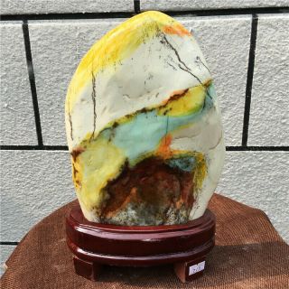 7.  59LB Natural Balin Stone quartz Crystal Specimen Healing,  Stand WOT3052 6