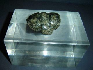 Antique Pre Columbian Mexico Aztec Jade Frog Amulet Pendant Circa 300 - 650 Ad