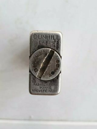 Dunhill Paris Antique French Sterling Silver 925 Lighter Romania Romanian marks 9