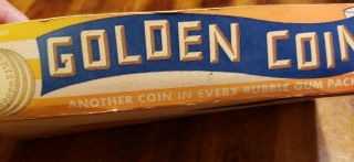 1948 - 49 Topps Golden Coin Box With 13 Unopen Packs and 7 comics 3 bazooka comics 2