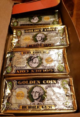 1948 - 49 Topps Golden Coin Box With 13 Unopen Packs and 7 comics 3 bazooka comics 6