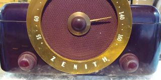 Vintage Zenith Cobra - Matic Am Radio/ Record Player 6j02