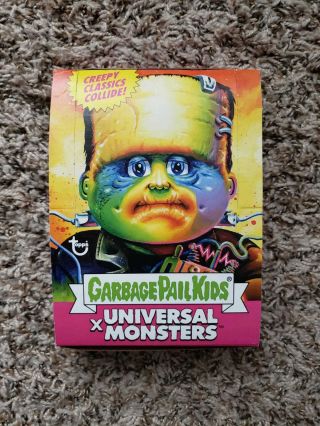 Sdcc 2019 Gpk Super7 Universal Monsters Garbage Pail Kids 24 Packs Box Exclusive
