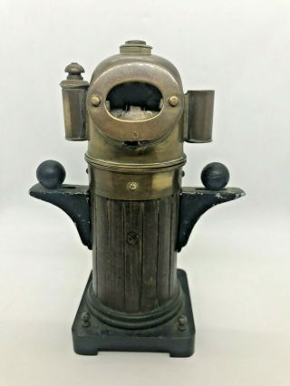 Rare Antique Figural Tobacco Shop Binnacle Compass Electric Cigar Lighter