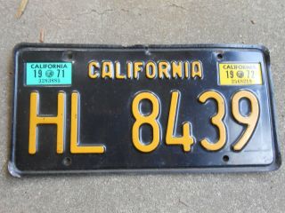 California Trailer License Plate 1963 - 70 Series