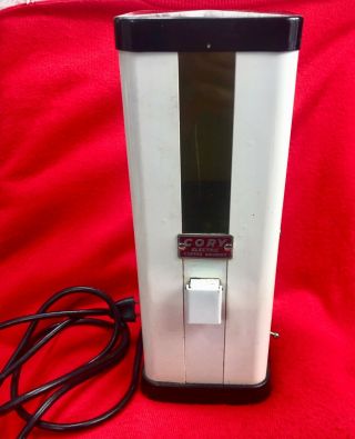 Vintage Cory Electric Coffee Grinder - Model Deg - Metal Mid Century Kitchen