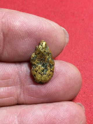 Natural Gold Nugget Specimen With Quartz Rock Bullion From Oregon 2.  97 Gram A77