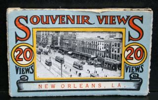 Vintage Souvenir Pictures 20 Views Orleans,  La.  3.  5 " X 2.  25 " Photo