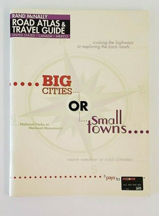 Road Atlas & Travel Guide,  Us,  Canada And Mexico 1998 Version,  Rand Mcnally