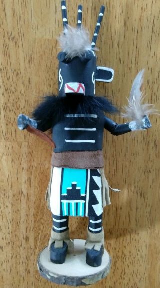 Vintage Native American 8 " Kachina Hopi Three Horn Doll -