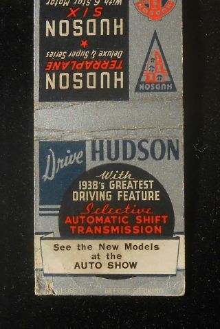 1938 Hudson Terraplane Hudson Six Hudson Eight Automatic Shift Transmission Auto