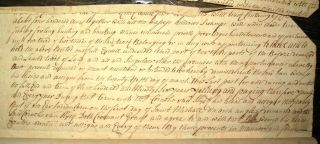 1733 MOHAWK INDIANS Deed SCHENECTADY Albany NY FOUNDERS Handwritten COLONIAL 10
