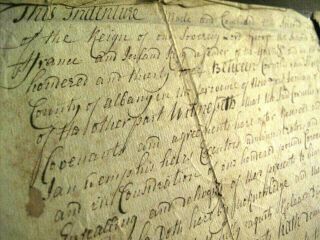 1733 Mohawk Indians Deed Schenectady Albany Ny Founders Handwritten Colonial