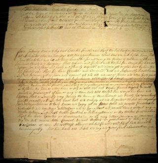 1733 MOHAWK INDIANS Deed SCHENECTADY Albany NY FOUNDERS Handwritten COLONIAL 3