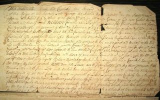 1733 MOHAWK INDIANS Deed SCHENECTADY Albany NY FOUNDERS Handwritten COLONIAL 8