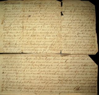 1733 MOHAWK INDIANS Deed SCHENECTADY Albany NY FOUNDERS Handwritten COLONIAL 9