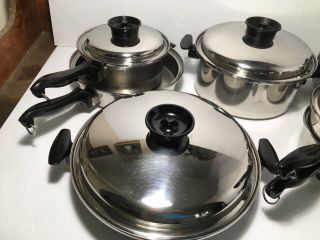 18 Pc.  Chefs Ware by Towncraft 5 Ply Multicore T304 Stainless Steel Cookware 2