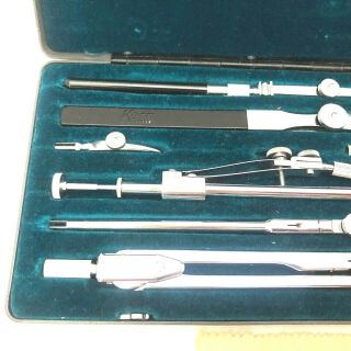 Vintage KERN Swiss 12 Piece Drafting Set Drawing Instruments A322 3