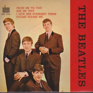 Vinyl 7 " The Beatles From Me To You,  3 Rare French Ep Odeon Soe 3739