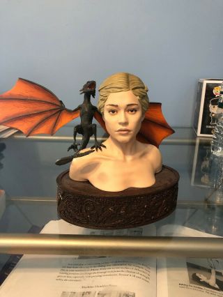 Game Of Thrones Daenerys Bust Dark Horse Deluxe Hbo Dragon Limited Edition