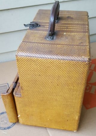 Knight Portable AM/Shortwave AC/ Battery Tube Radio - Early 1940 ' s 4