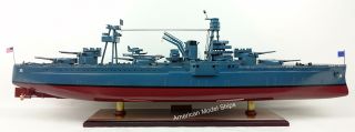 USS TEXAS (BB - 35) Battleship Scale 1:200 Handcrafted Wooden Ship Model 10