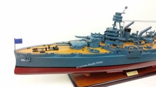 USS TEXAS (BB - 35) Battleship Scale 1:200 Handcrafted Wooden Ship Model 5