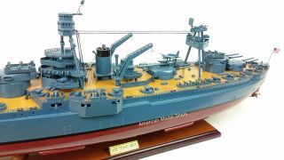 USS TEXAS (BB - 35) Battleship Scale 1:200 Handcrafted Wooden Ship Model 6