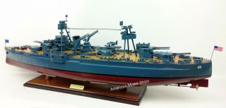 USS TEXAS (BB - 35) Battleship Scale 1:200 Handcrafted Wooden Ship Model 7
