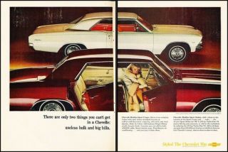 1966 Chevrolet Chevelle Ss 2 - Page Vintage Advertisement Print Art Car Ad K107