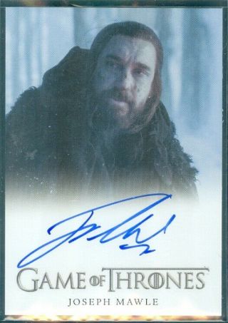 Game Of Thrones Season 7 Joseph Mawle As Benjen Stark Full Bleed Autograph Card